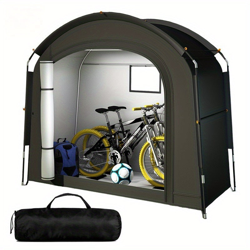 Bike Storage Tent Shed, Outdoor Waterproof Bicycle Covers Shelter with Window Bikes,Oversized Outside Portable Sheds for Lawn Mower,Garden Tools