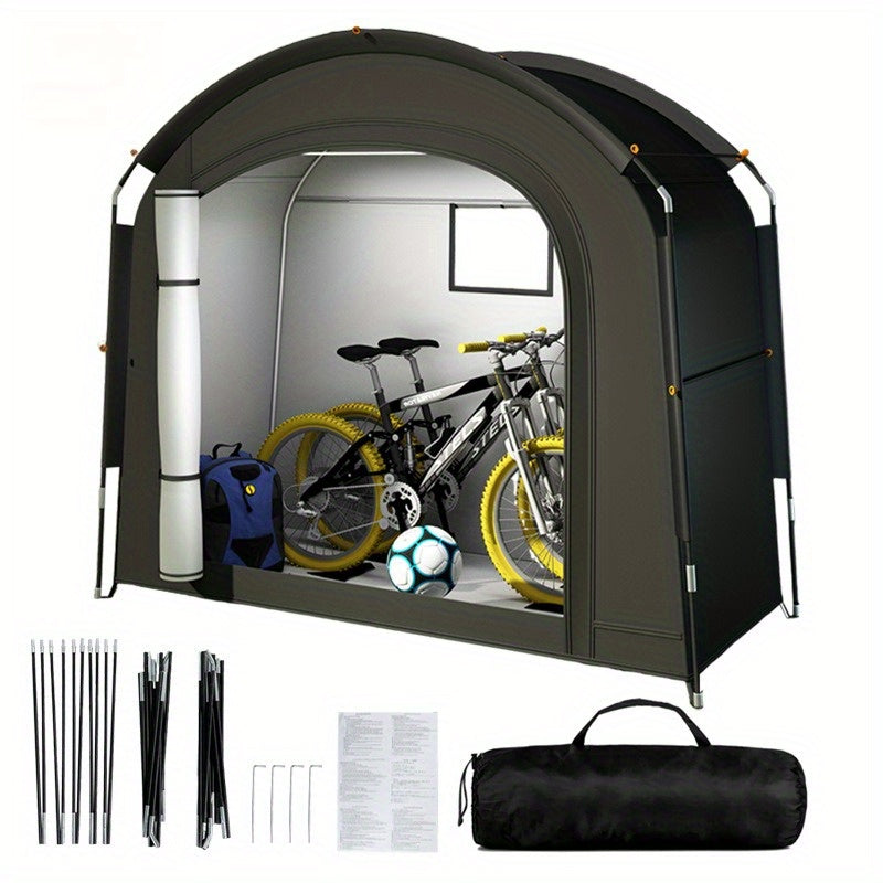 Bike Storage Tent Shed, Outdoor Waterproof Bicycle Covers Shelter with Window Bikes,Oversized Outside Portable Sheds for Lawn Mower,Garden Tools
