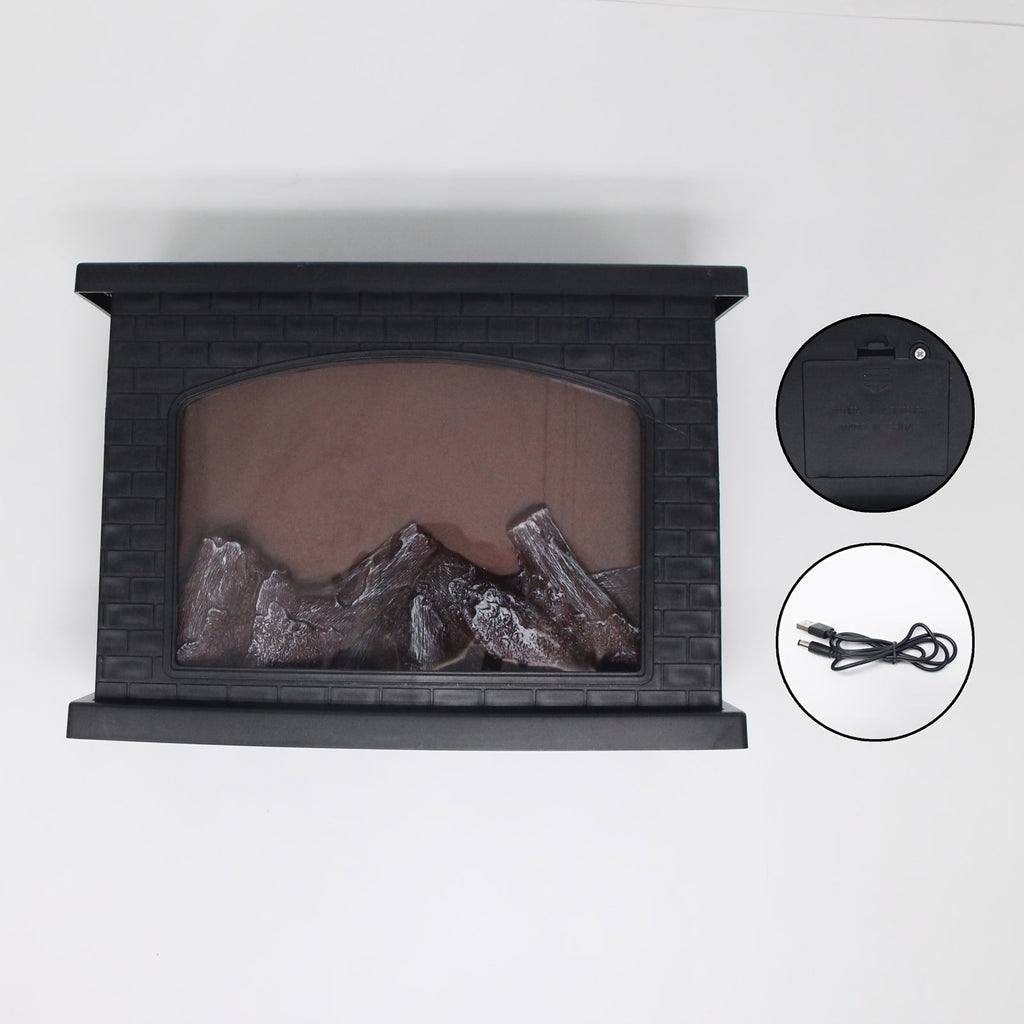 Fireplace Lantern Flame Light USB Battery Operated