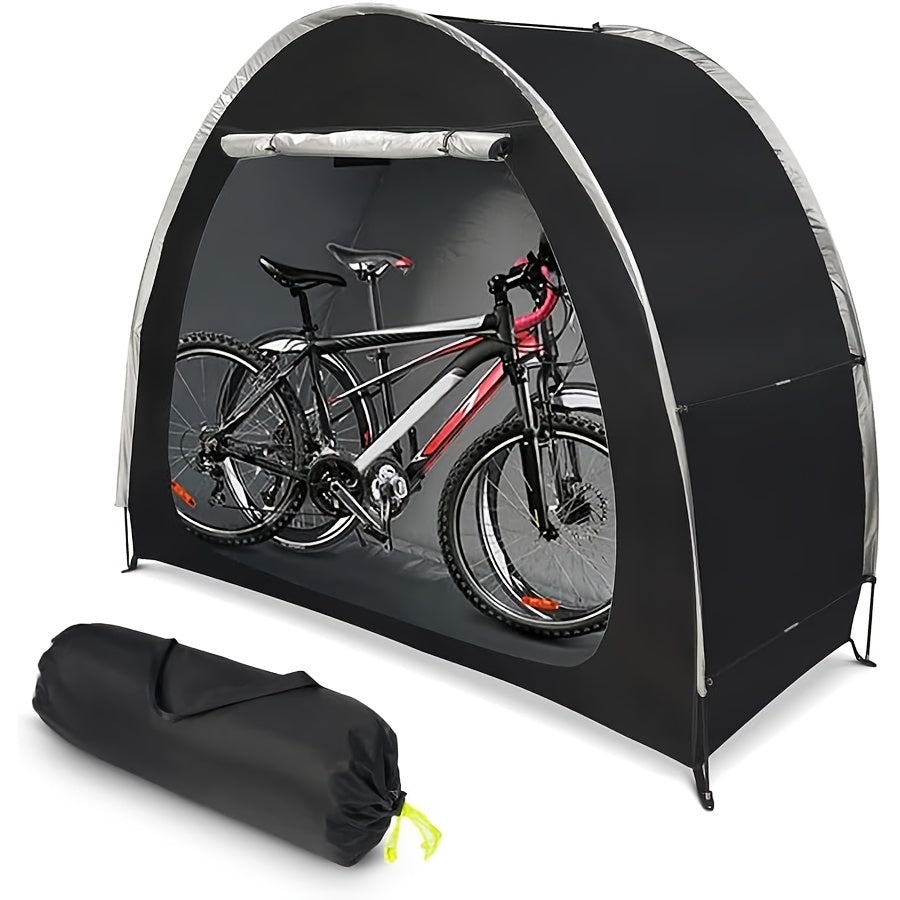 Bike Storage Tent Shed, Outdoor Waterproof Bicycle Covers Shelter with Window for 2/3 Bikes,Oversized Outside Portable Sheds for Lawn Mower,Garden Tools