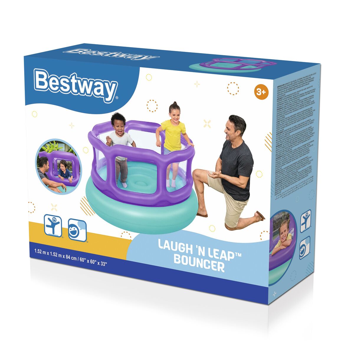Kids Inflatable Bounce House – Bestway Bouncy Castle for Outdoor Play