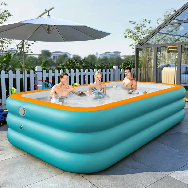 Large Inflatable Family Swimming Pool (260x170x56cm)