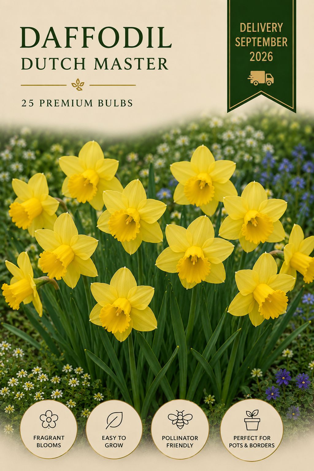 Dutch master Narcissus 25 premium bulbs