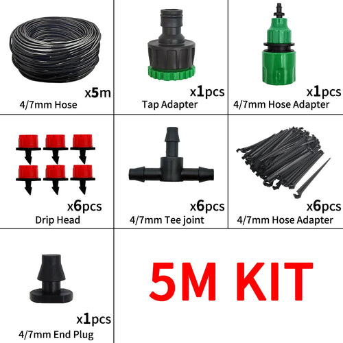 Micro Drip Irrigation System Portable 20M Automatic Watering with