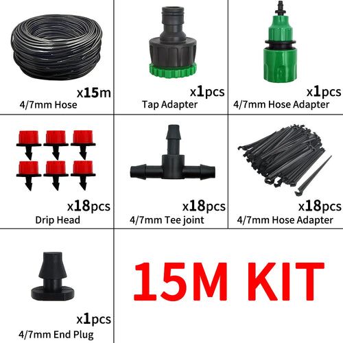 Micro Drip Irrigation System Portable 20M Automatic Watering with