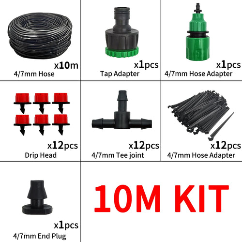 Micro Drip Irrigation System Portable 20M Automatic Watering with