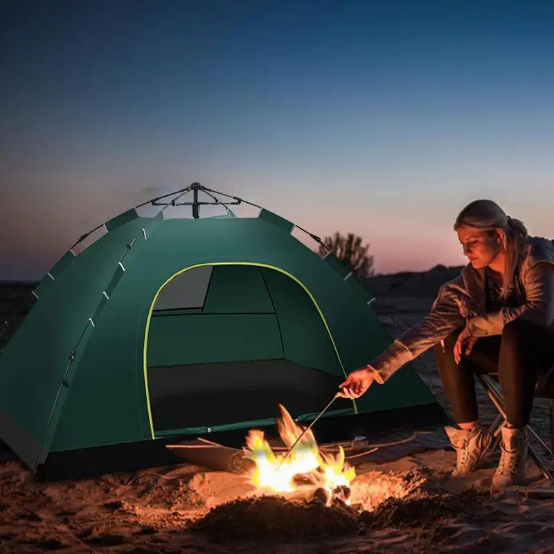 1-2 Person Pop Up Camping Tent – Waterproof Instant Setup Lightweight Outdoor Shelter