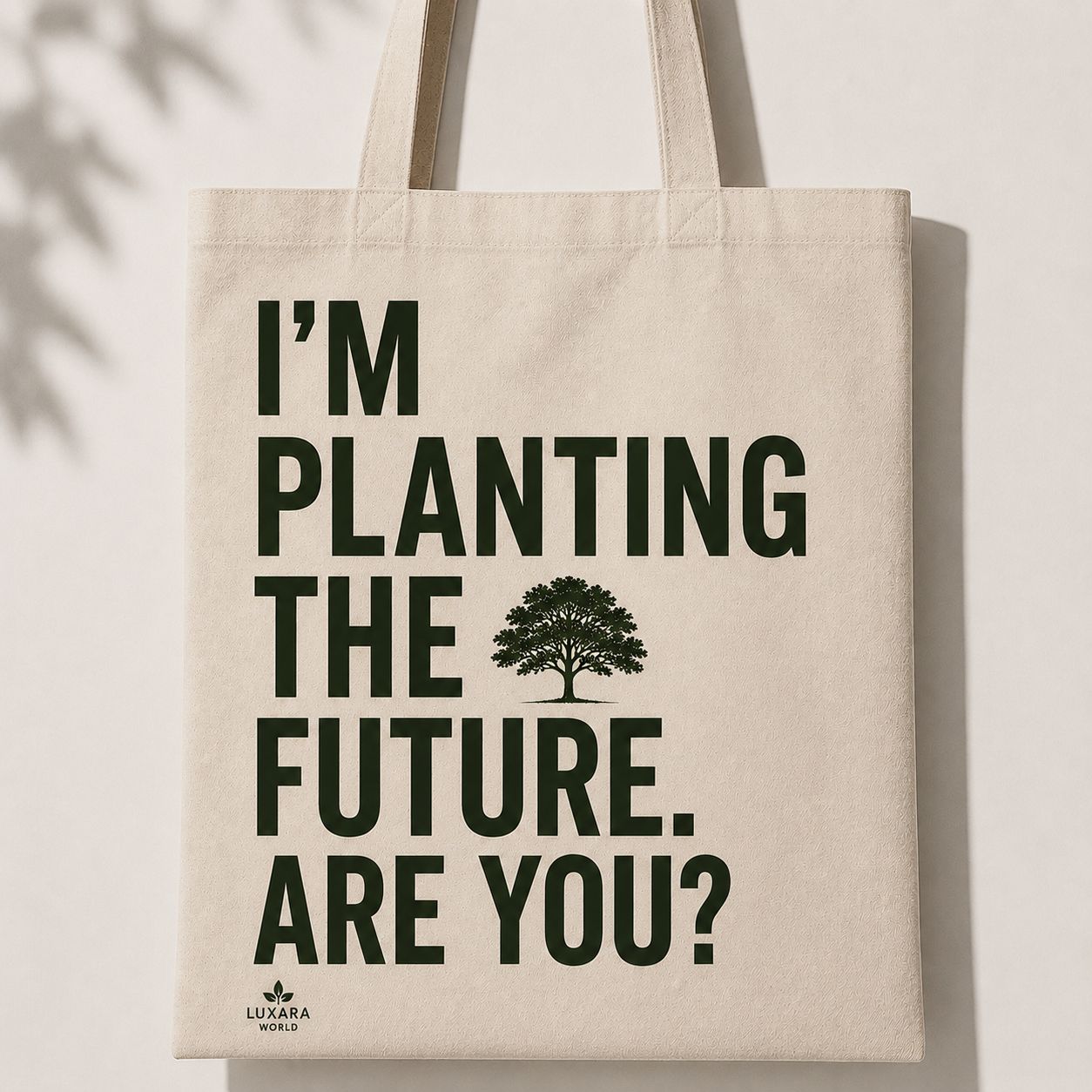 Sustainable cotton tote bag from the Rooted for Generations eco collection