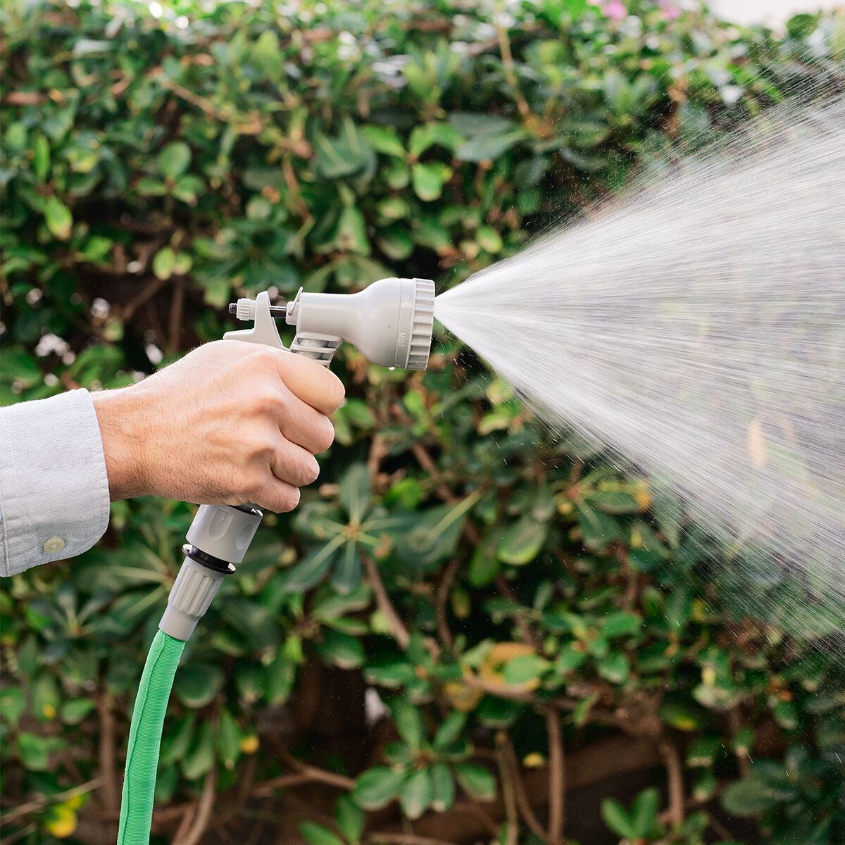 15M Expandable Garden Hose with 7-Pattern Spray Gun – Lightweight Retractable Water Hose with Storage Bag